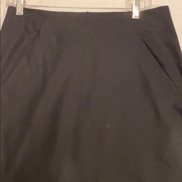 Theory wool pencil skirt black sz 4 - Picture 2 of 6